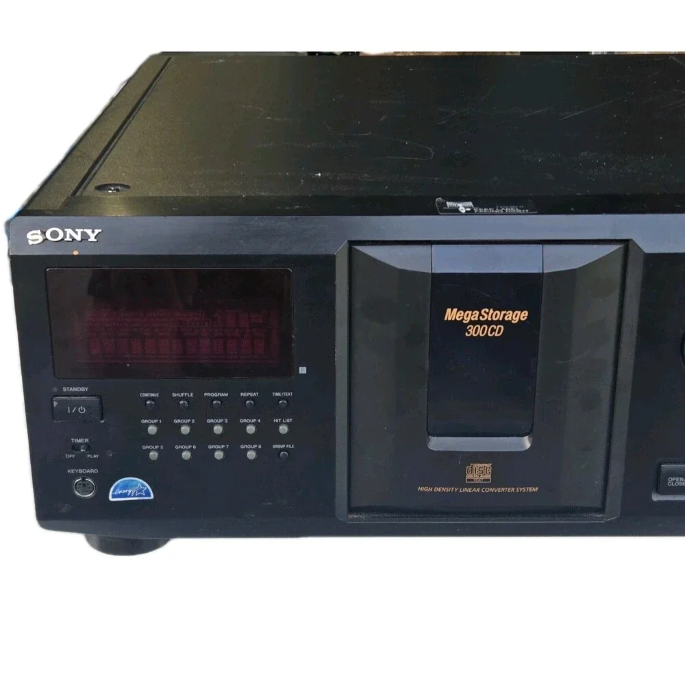 Sony CDP-CX355 MegaStorage 300 CD Changer Player AS-IS NEEDS BELTS